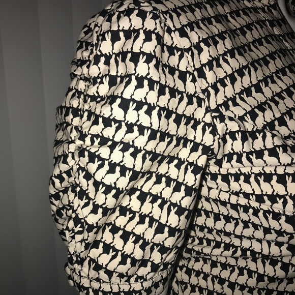 eShakti Black and Cream Houndstooth Dress - Picture 4 of 5